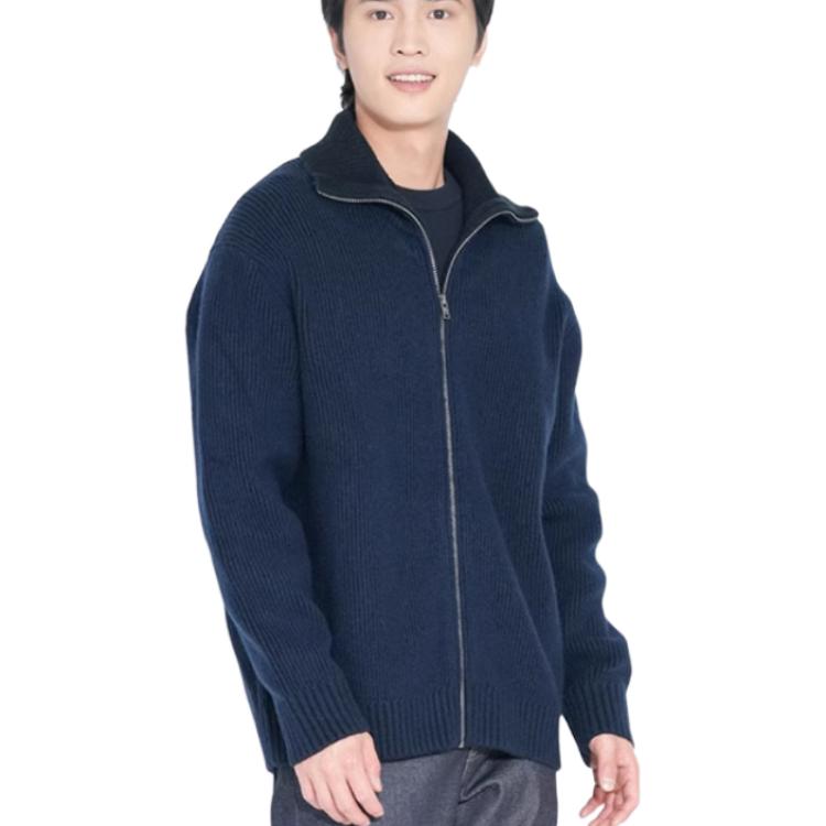 UNIQLO Jw Anderson x JWANDERSON совместный джемпер мужской 69 navy blue — фото 4