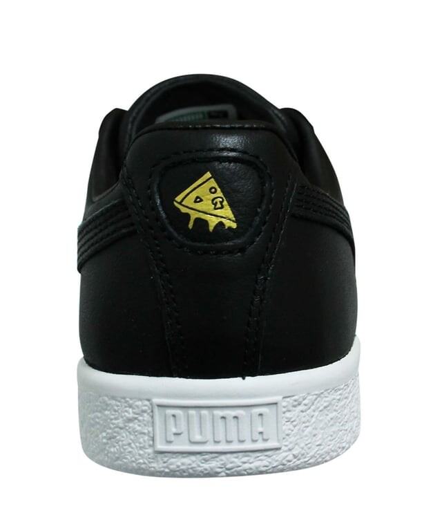 Повседневные мужские кожаные кроссовки Clyde Tyakasha с низкой шнуровкой 368070 01 Puma, черный — фото 2