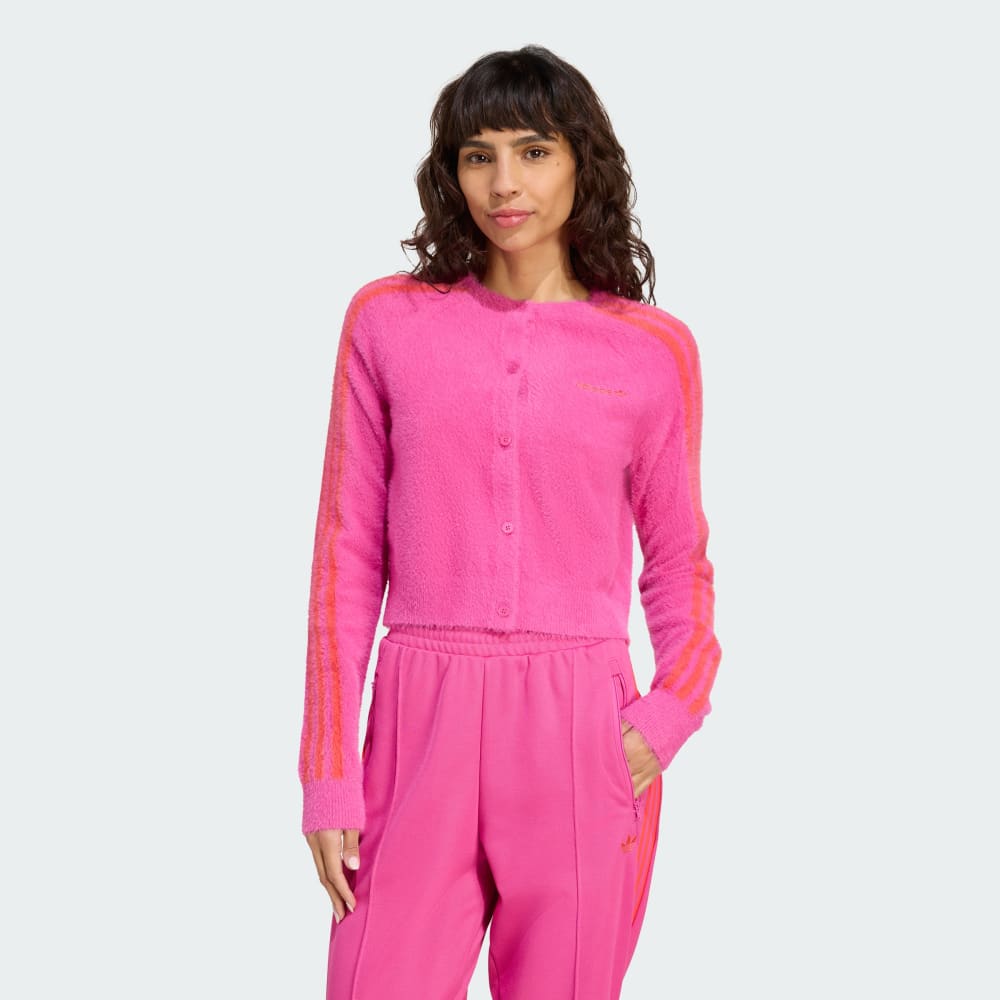 

Лонгслив Adidas Fluffy Knitted Cardigan, цвет Semi Lucid Fuchsia