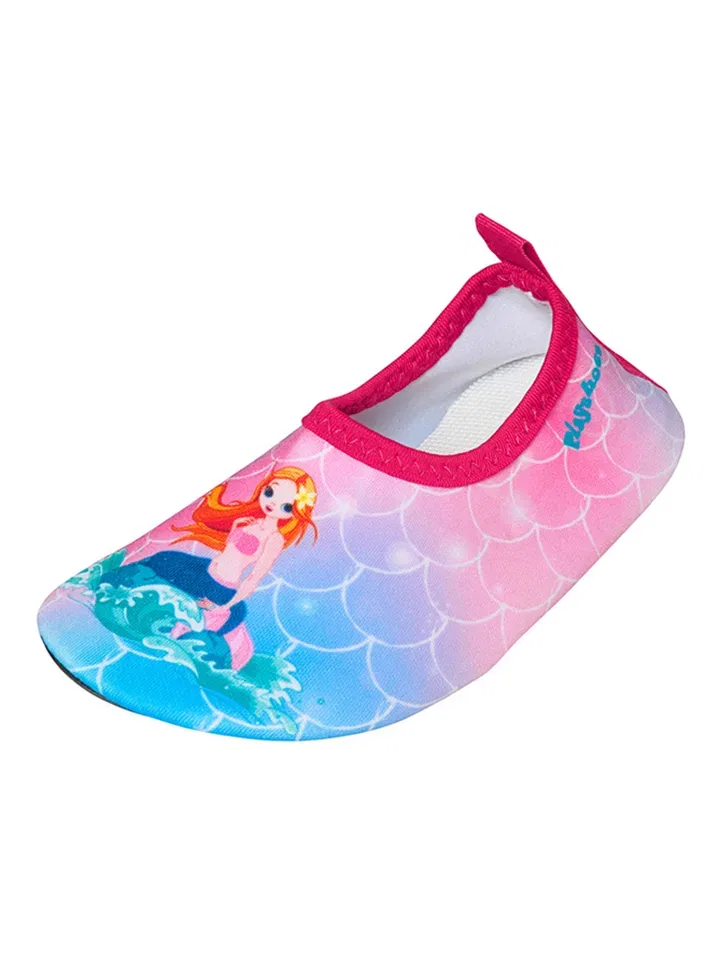 Босоножки с UV-защитой 50+, Playshoes, розовый/голубой