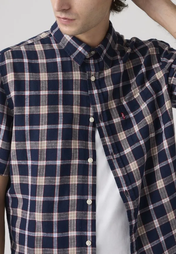 Футболка с закатом Levi'S, Sintra Plaid V2 Dress Blues — фото 4