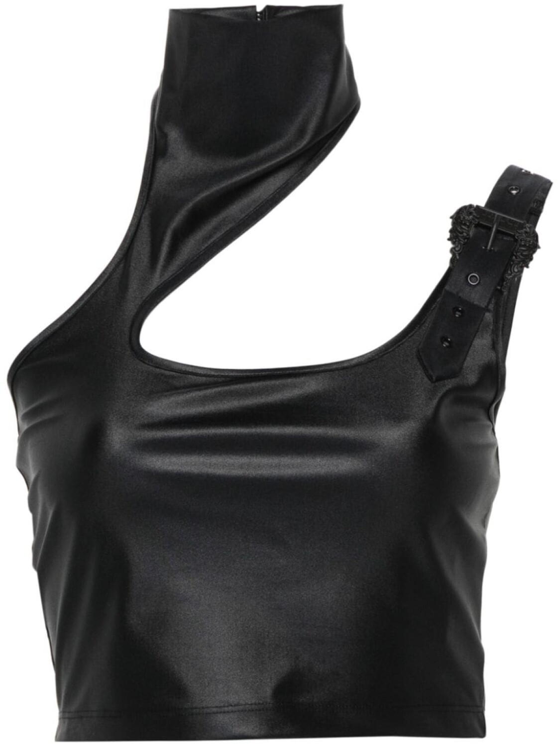 

Versace Jeans Couture укороченный топ с пряжкой, черный