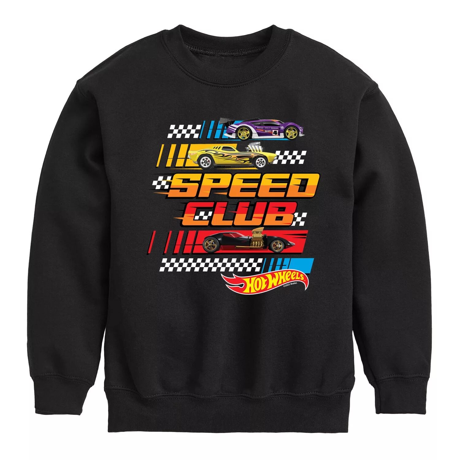 

Толстовка с рисунком Hot Wheels Speed ​​Club Crew для мальчиков 8–20 лет Licensed Character, черный