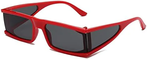 

Ретро солнцезащитные очки в толстой оправе, маленькие прямоугольные, для женщин, серебристые, с боковой защитой, плоская верхняя часть, для мужчин MTZJH, D8