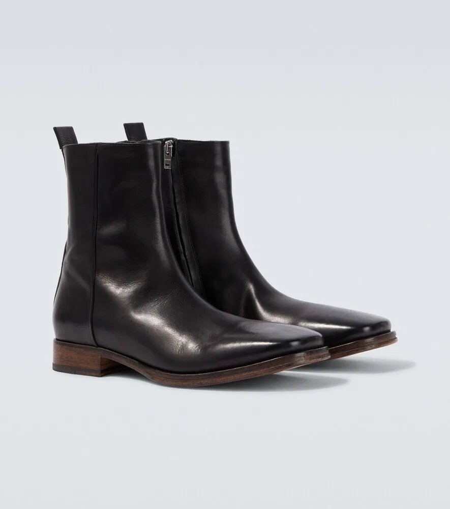 Кожаные ботильоны Bebe Acne Studios, черный