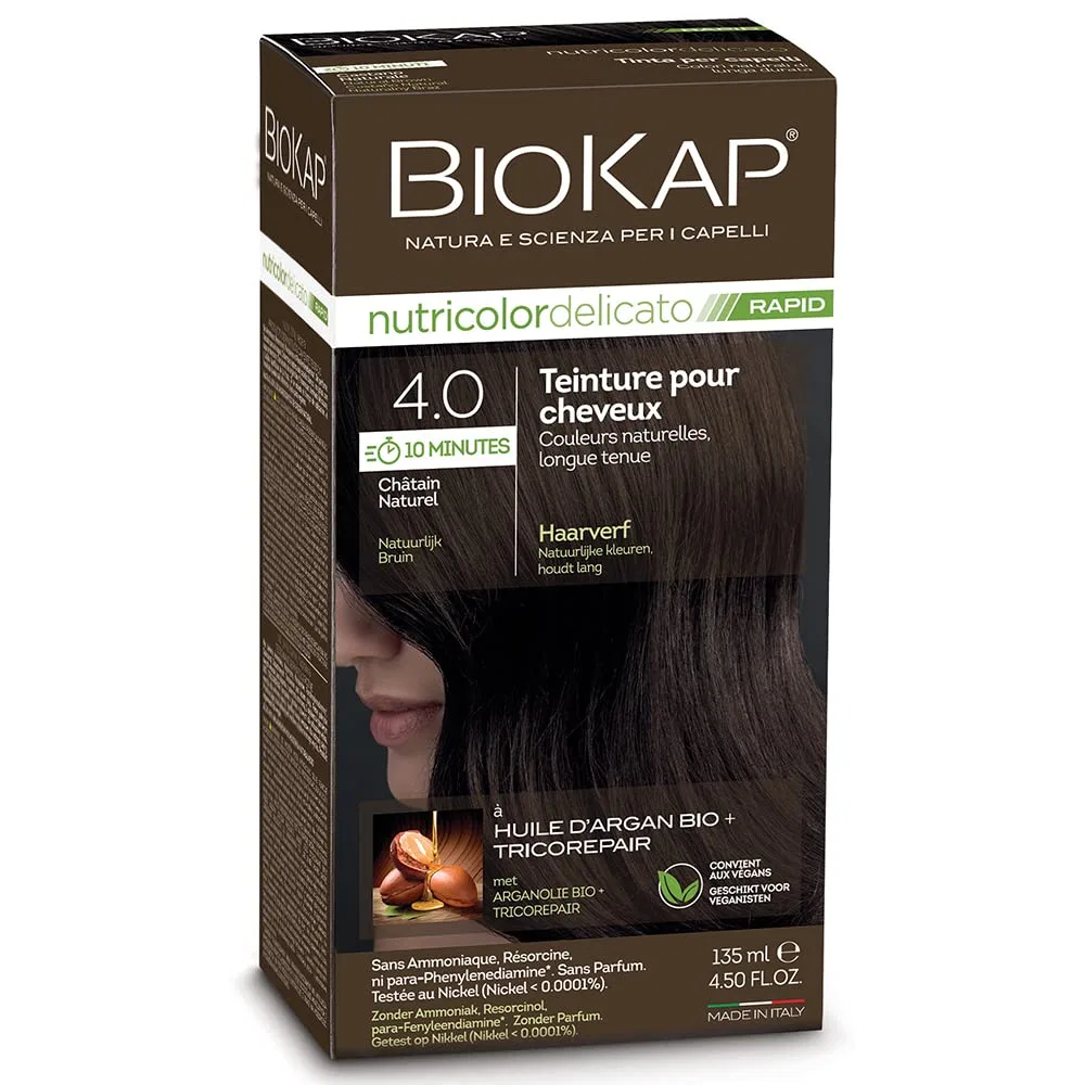 Краска для волос «Delicato rapid 1.0 Natural Black» от Biokap Biokap