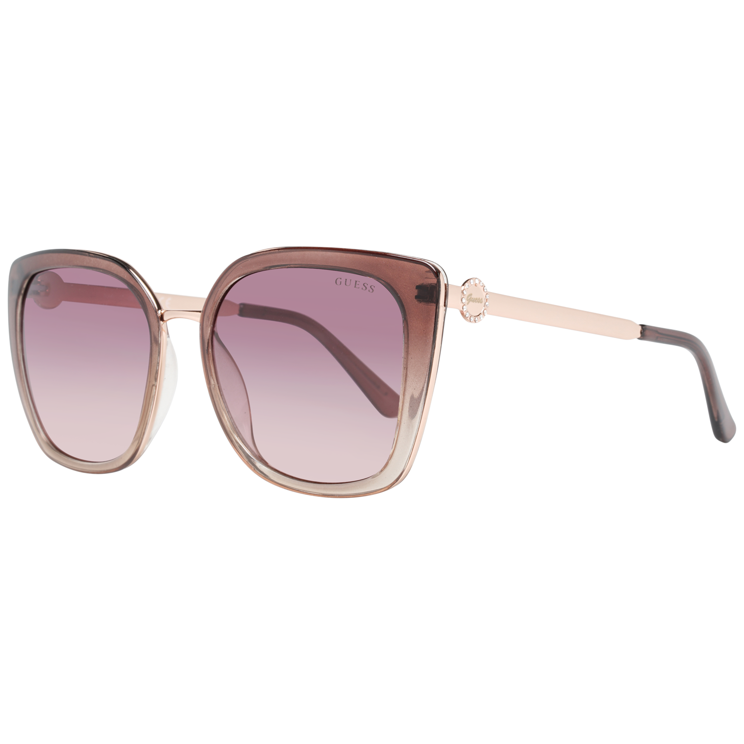 

Коричневые женские солнцезащитные очки GUESS