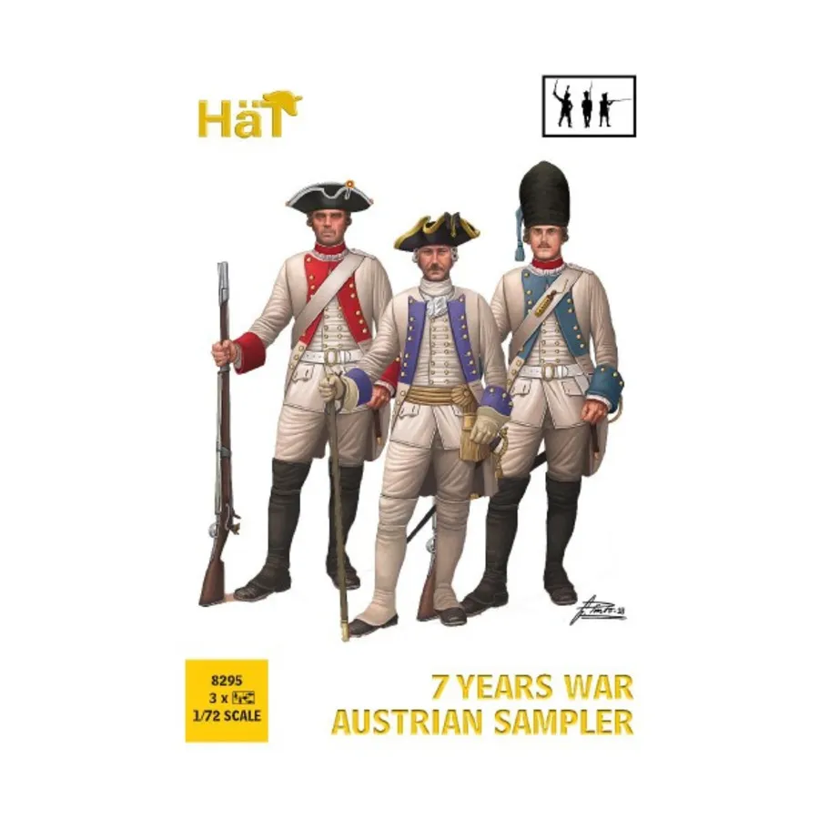 

Австрийский семплер 7-летней войны, Historical Plastic Military Figures - Napoleonic (1:72) (Hat Industries)