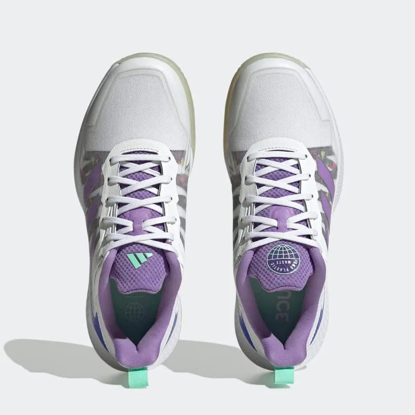 Кроссовки теннисные adidas, White/Violet Fusion/Lucid Blue