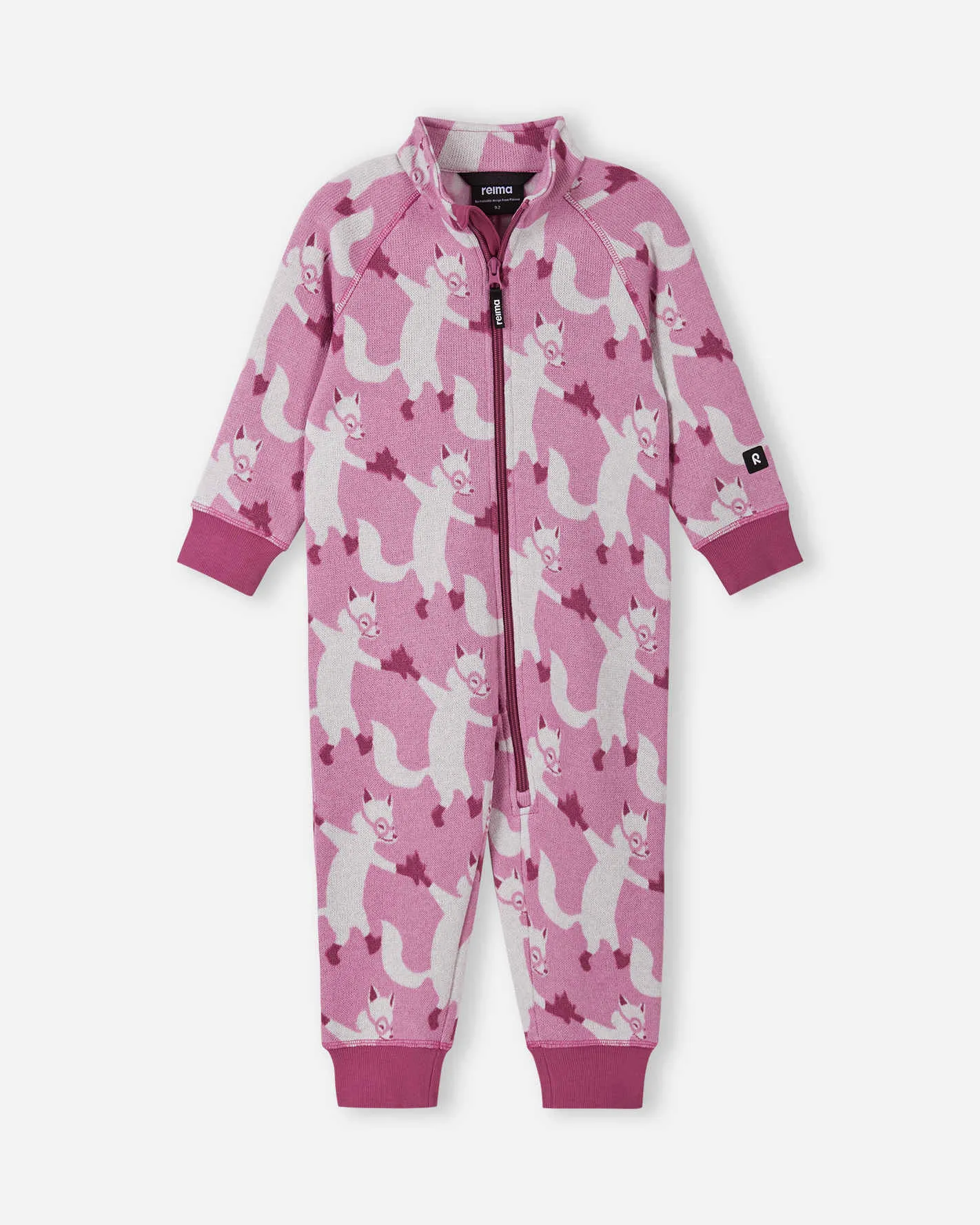 

Флисовый комбинезон для малышей Myytti Reima, цвет Mauve Pink