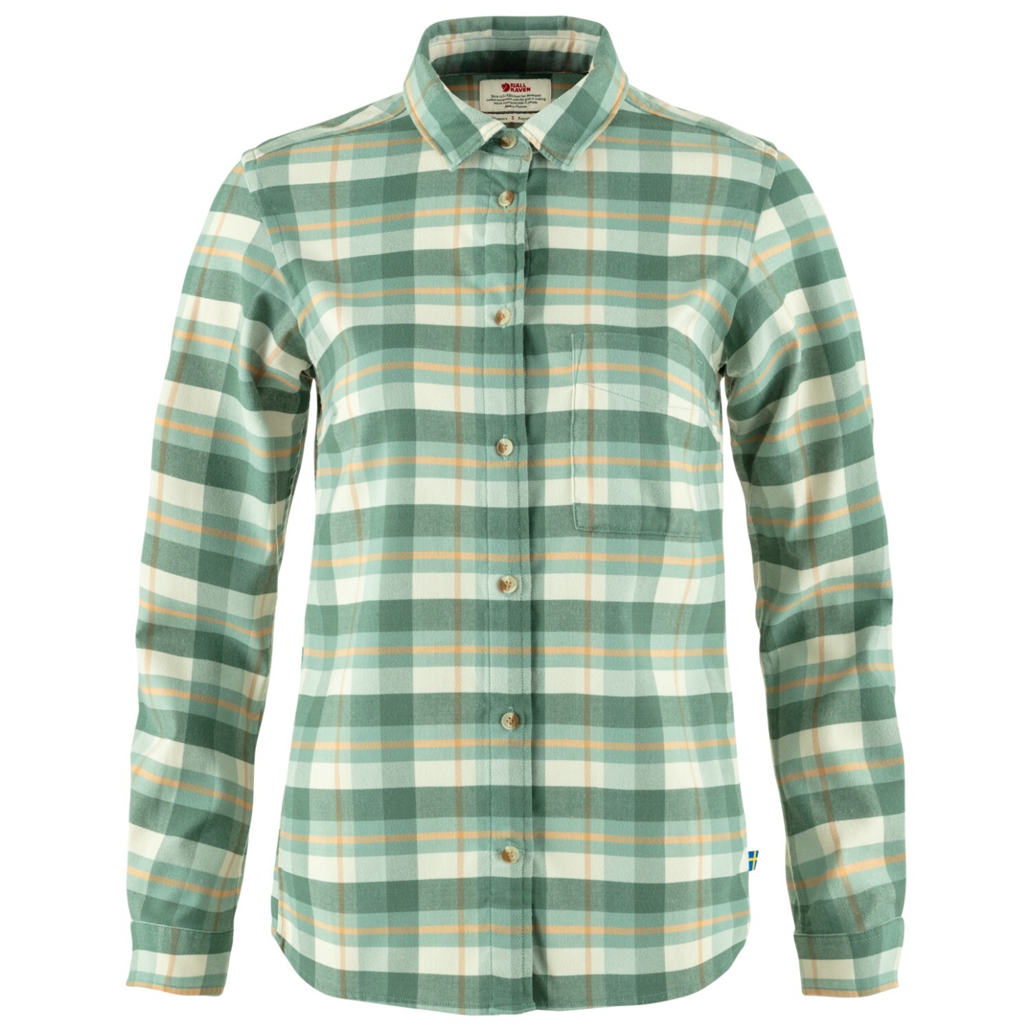 

Рубашка Fjällräven Women's Singi Fjäll Shirt, цвет Patina Green/Chalk White
