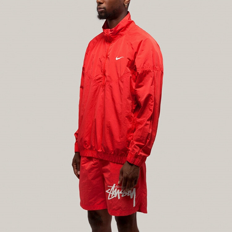 Куртка Nike X унисекс красная Stussy, красный — фото 3