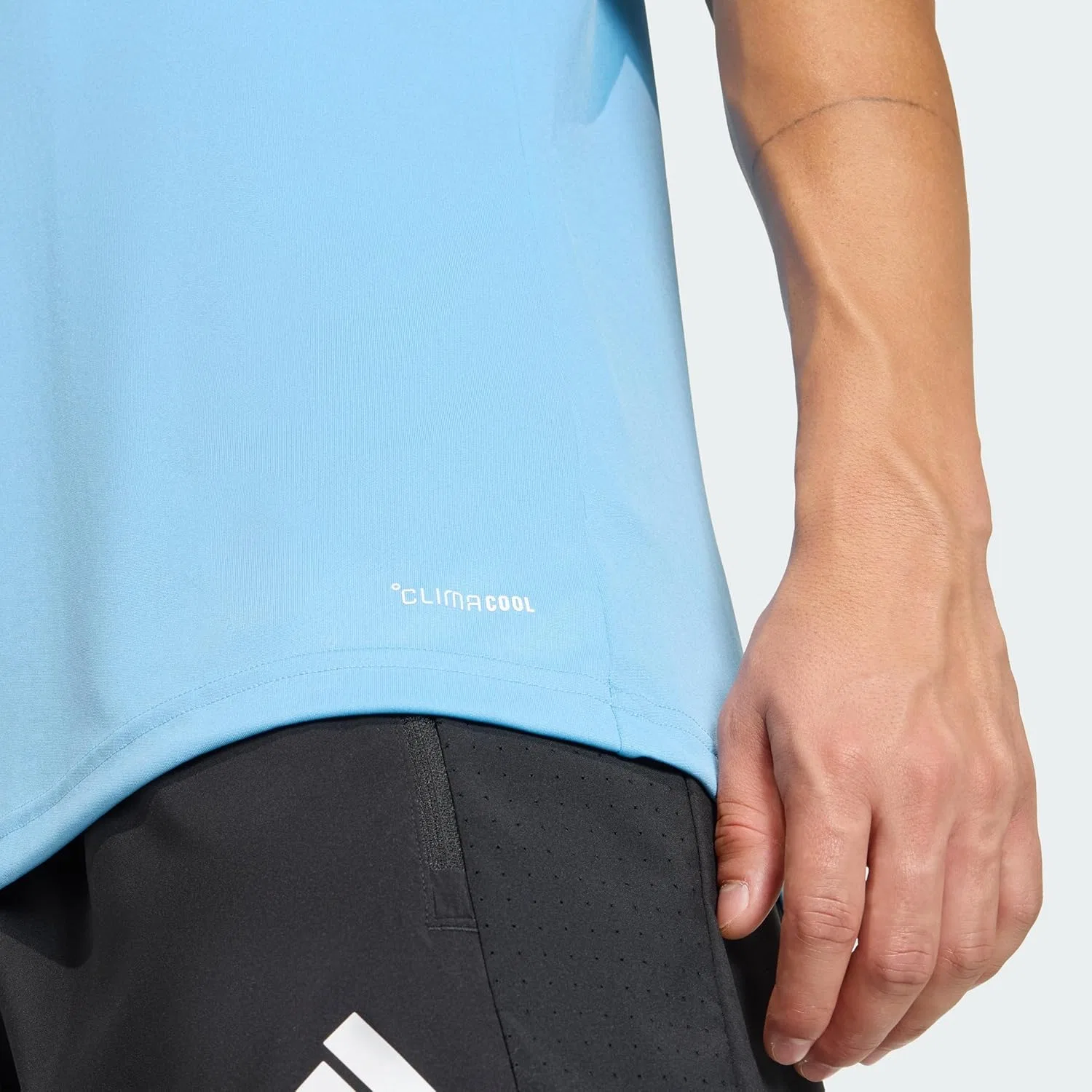 Футболка adidas Entrada 26, Team Light Blue/White — фото 2