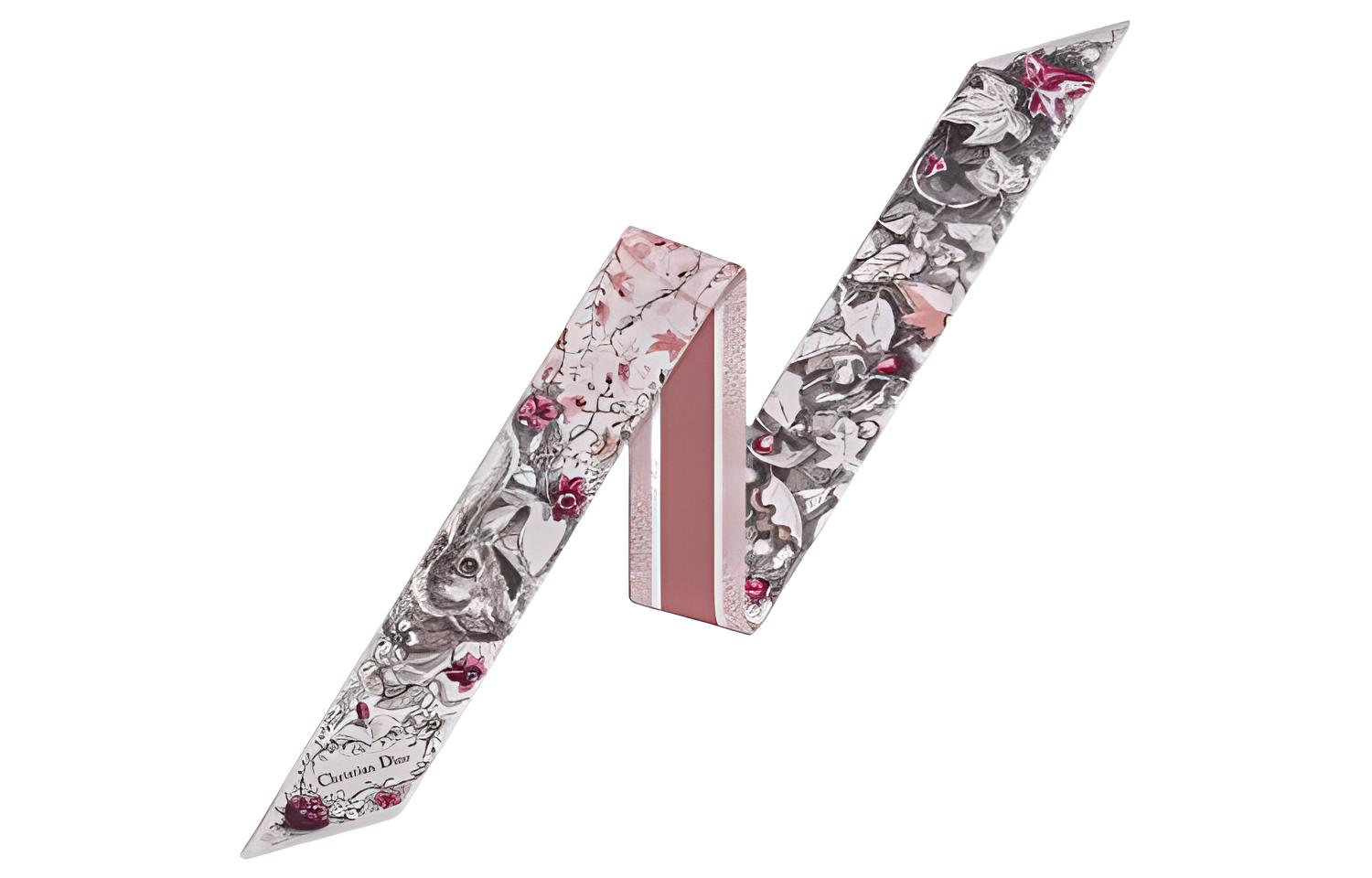 

DIOR Шёлковый шарф женский розовый, Pink