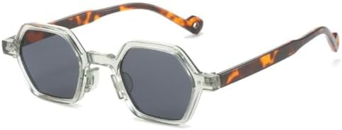 

Солнцезащитные очки 2027 Clear Ocean Lens Polygon, модные, с защитой от УФ-излучения UV400, шестиугольные линзы, заклепки, для женщин и мужчин, C6, один размер MTZJH, One Color