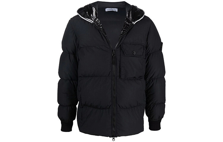 

Пуховик мужской черный Stone Island, черный