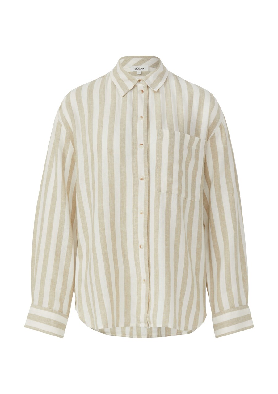 

Блуза s.Oliver, Light brown/White