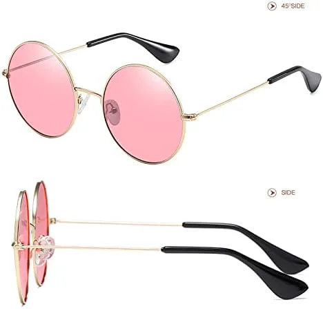 

Винтажные круглые солнцезащитные очки для женщин и мужчин. Солнцезащитные очки с защитой от УФ-излучения UV400. Поляризованные солнцезащитные очки MTZJH, 2