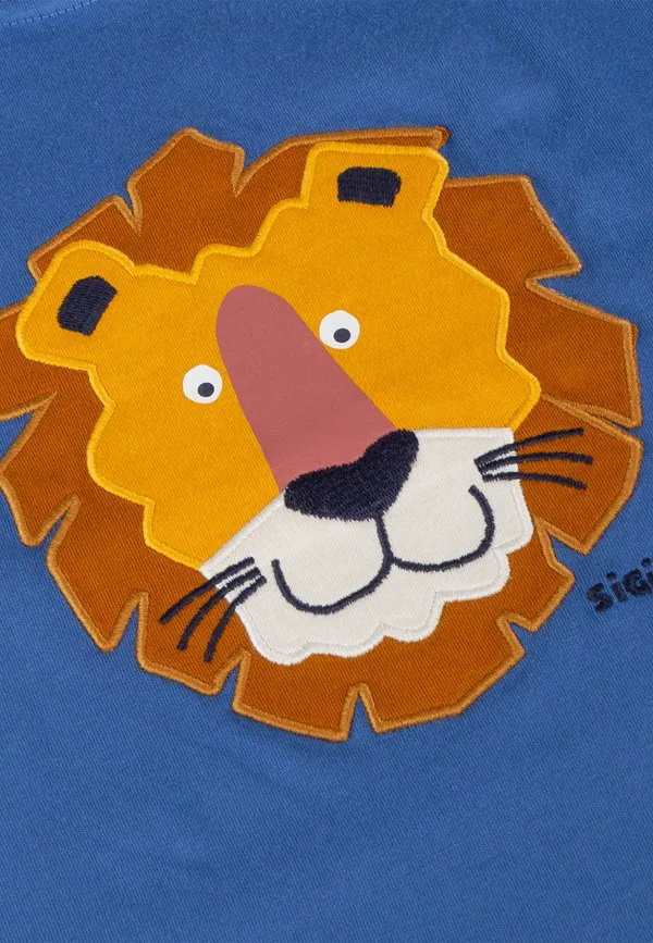 Футболка с принтом tiger & löwe Sigikid, Mittelblau — фото 3