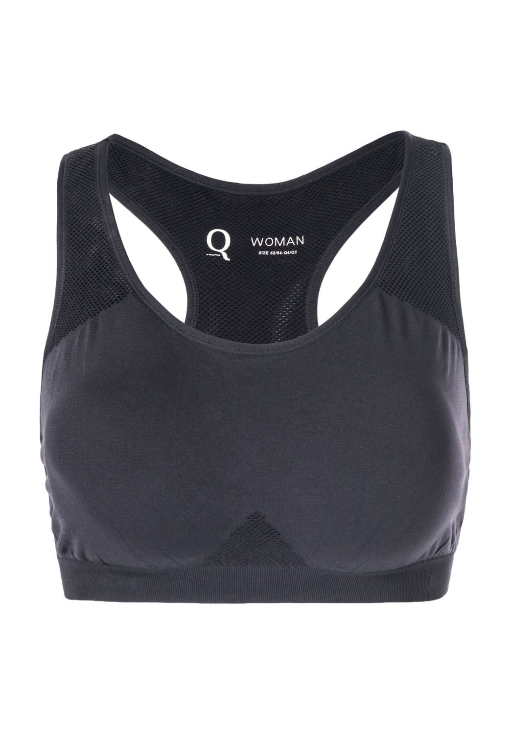 

Спортивный бюстгальтер PINK SEAMLESS с удобной поддержкой без разрезов Q BY ENDURANCE, черный