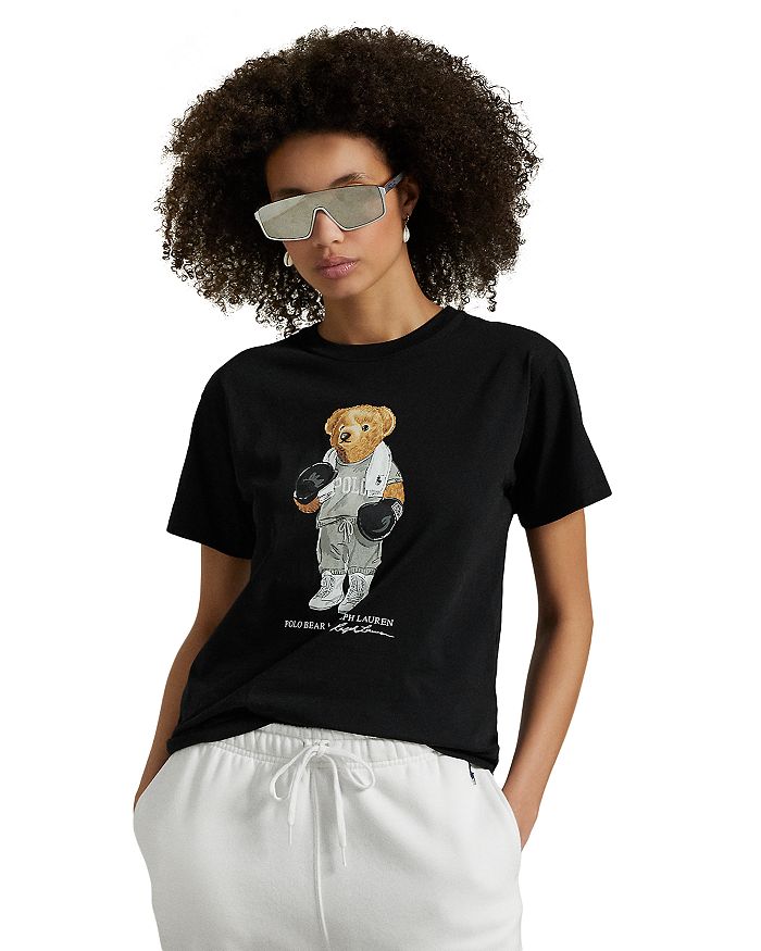 

Футболка Polo Bear из хлопкового джерси Ralph Lauren, черный