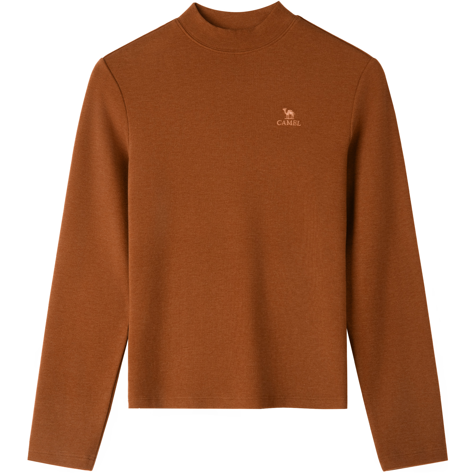 

Полуводолазка легкая мягкая флисовая термобельевая футболка с длинным рукавом Women's CAMEL, caramel coffee