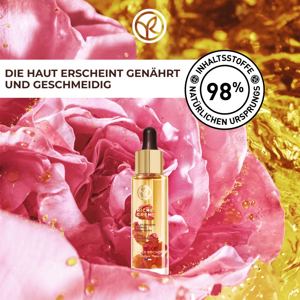 Масло для лица Yves Rocher — Riche créme mit rosen-extrakt , объем, 30 мл — фото 2