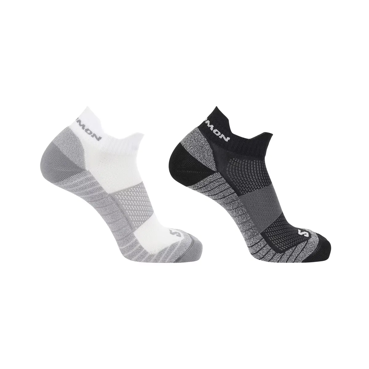 

Упаковка в упаковке 2 пары носков для бега унисекс Aero Ankle Salomon, чёрный