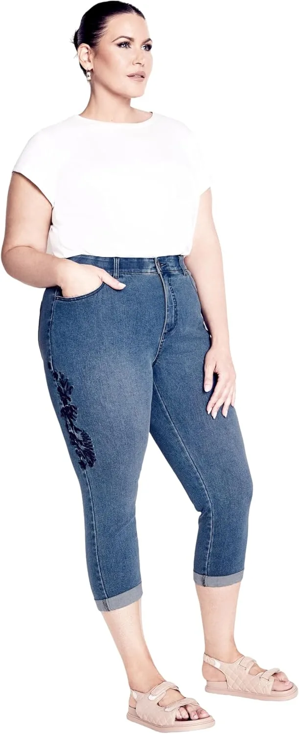 

Женские джинсы Avenue Jean Lyric Emb Crop