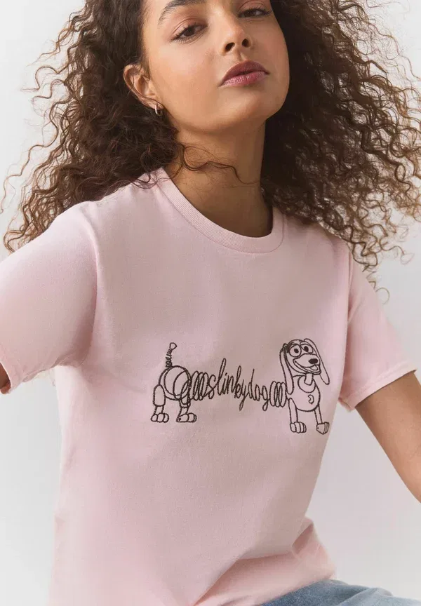 Футболка Next Regular fit Toy Story Slinky Graphic Crew Neck T-Shirt, розовый