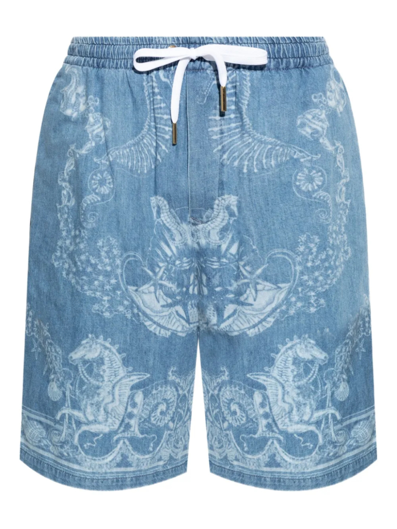 

Versace джинсовые шорты Barocco Sea, синий
