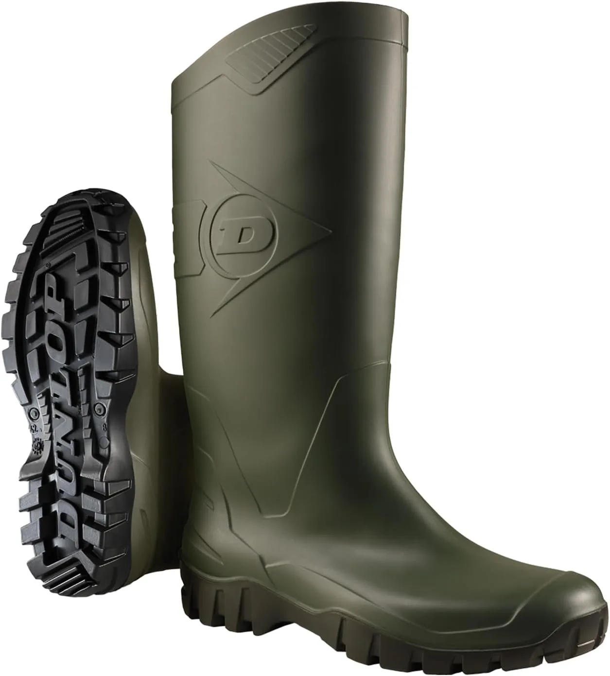 Резиновые сапоги Dunlop K680011 из ПВХ для взрослых, унисекс, зеленые (Green 08)