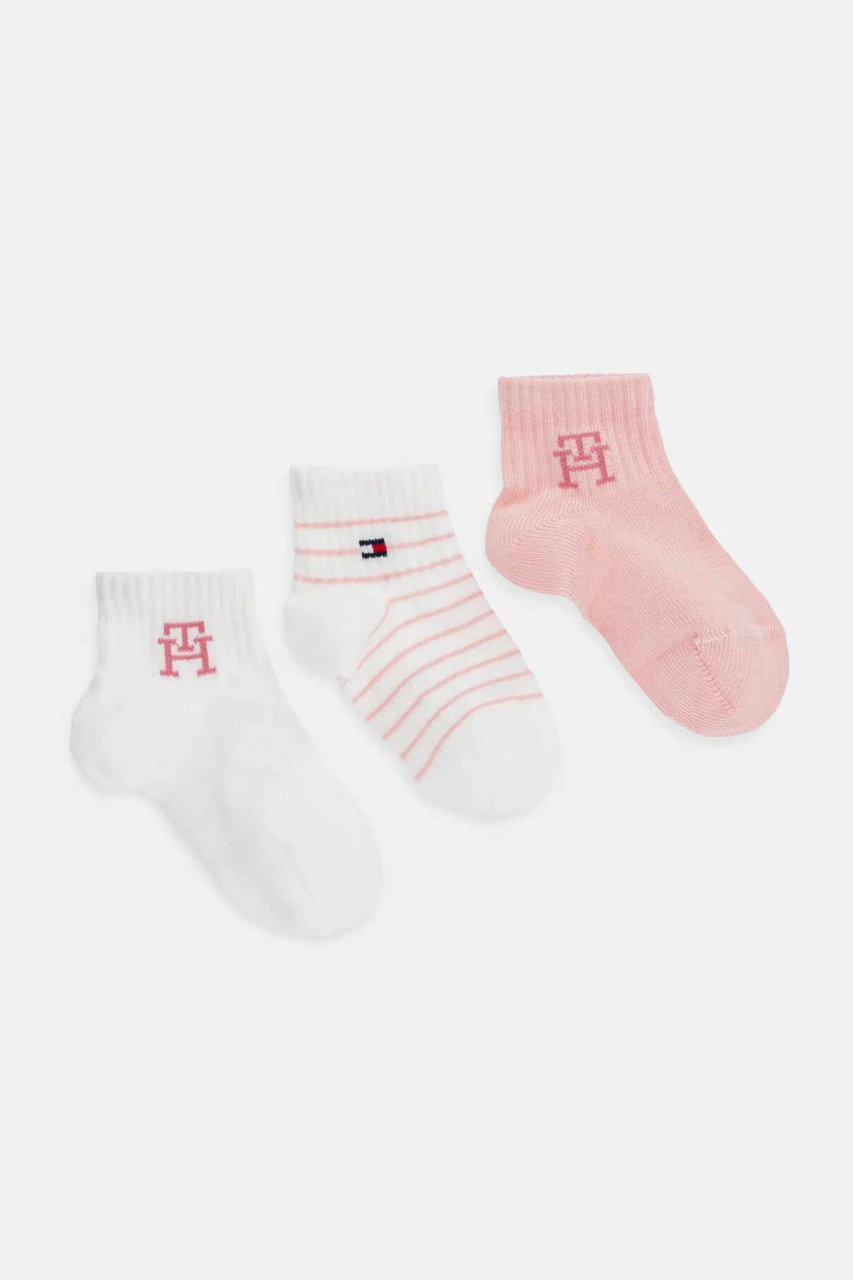 

Детские носки, 3 шт. в упаковке Tommy Hilfiger, розовый