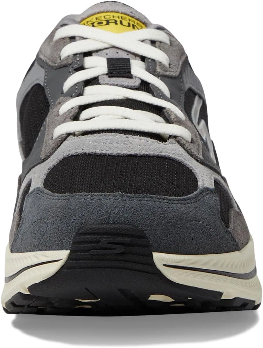 Мужские кроссовки Skechers 220872, Charcoal And Black Suede Textile — фото 4
