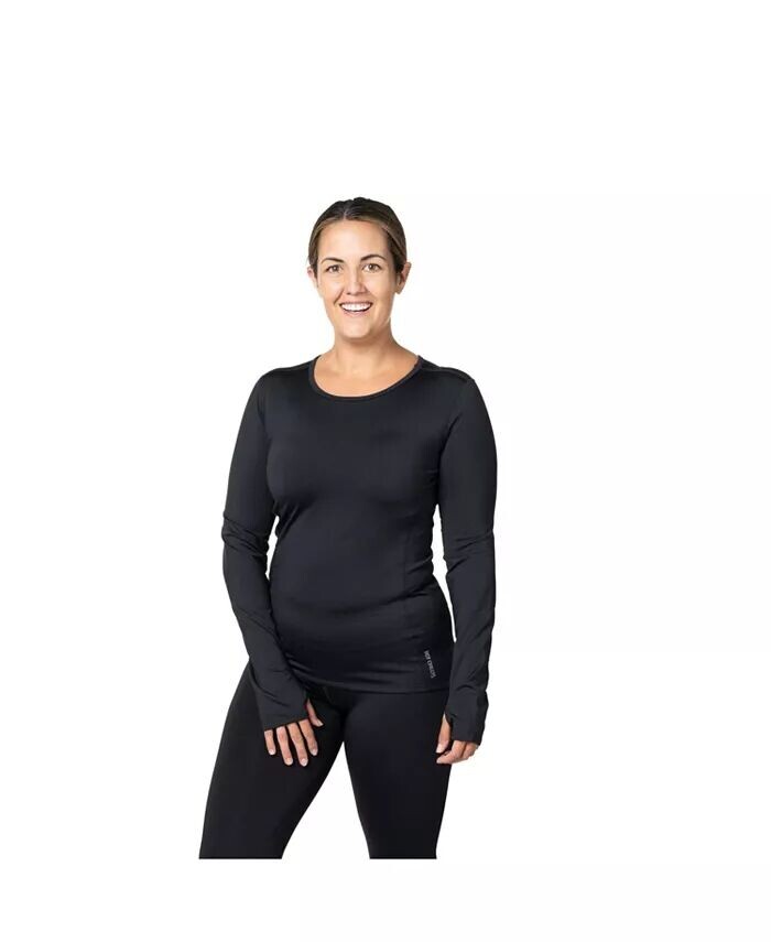 

Женский топ Micro-Elite Chamois Crew Hot Chillys, черный