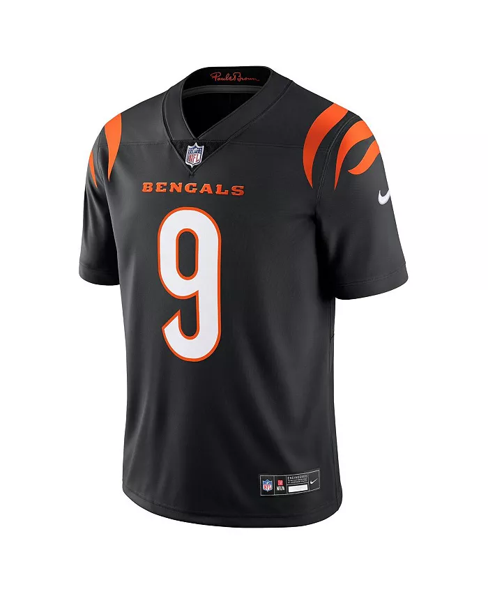 Мужская футболка Joe Burrow Cincinnati Bengals Vapor Untouchable Limited Nike, черный — фото 2