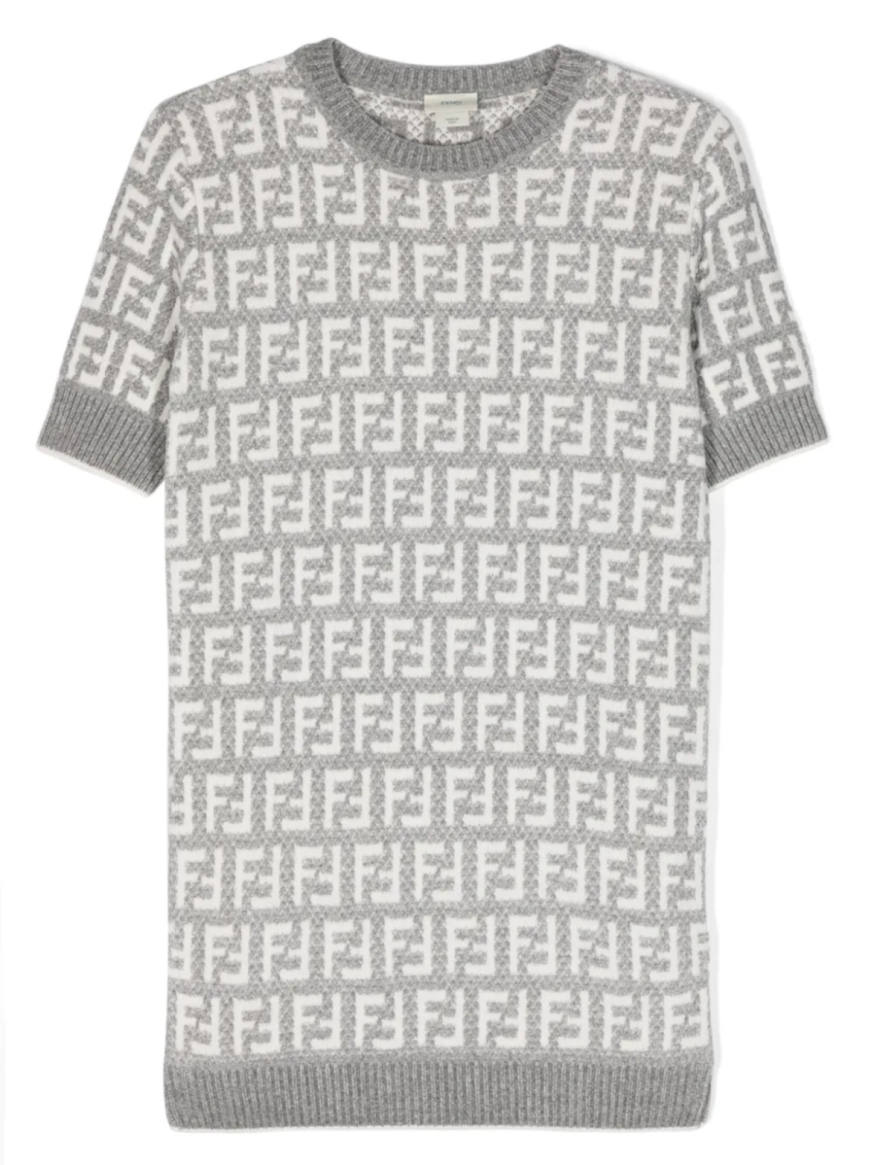

Платье с логотипом FF Fendi Kids, серый
