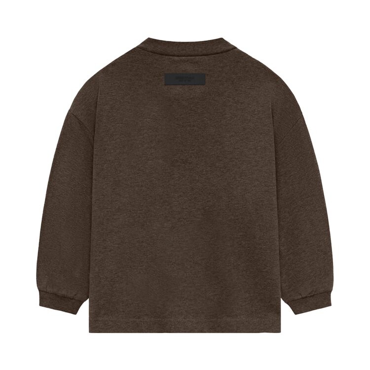 Футболка Fear of God Essentials Kids Long-Sleeve Tee, цвет Heather Wood — фото 2
