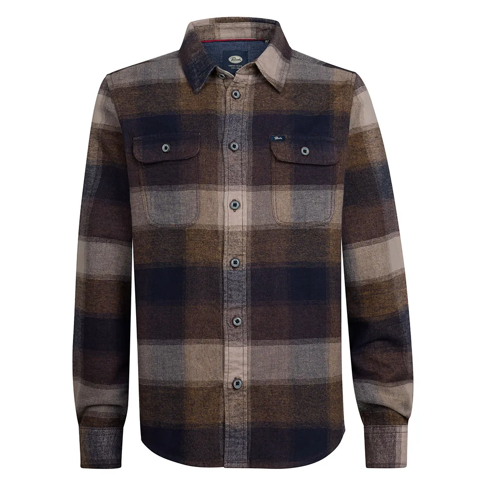 

Рубашка с длинным рукавом Petrol Industries B-3050-SIL417, коричневый