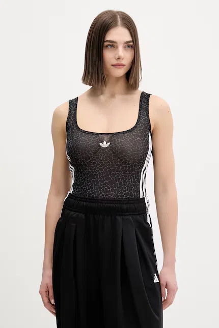 Топ сетчатый Adidas Originals, черный
