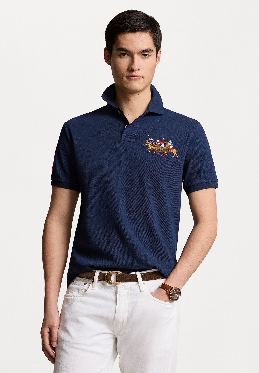 

Рубашка-поло Short Sleeve Polo Ralph Lauren, цвет newport navy