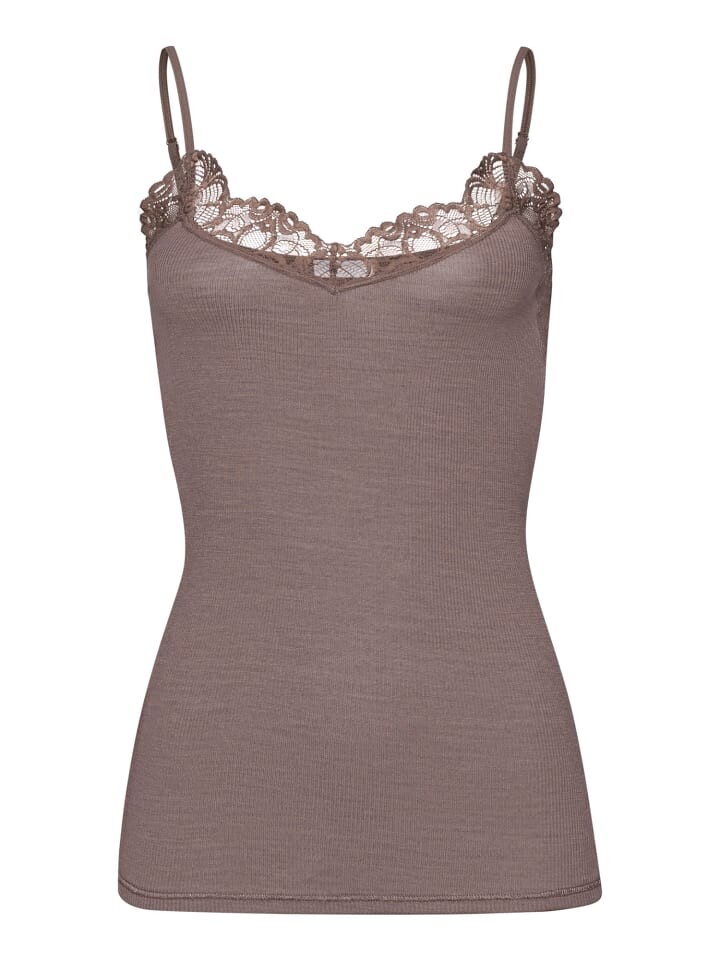 

Топ Hanro Spaghetti Woolen Lace, цвет stonewash