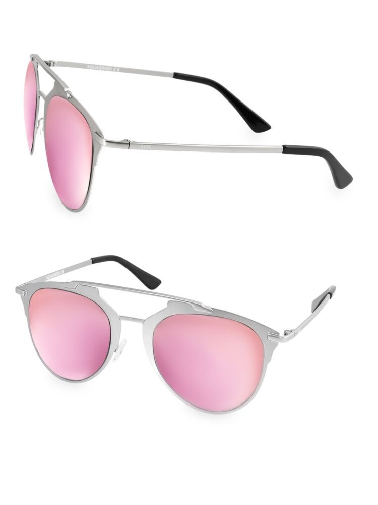 

Солнцезащитные очки-авиаторы ALFIE 52MM Aqs, розовый