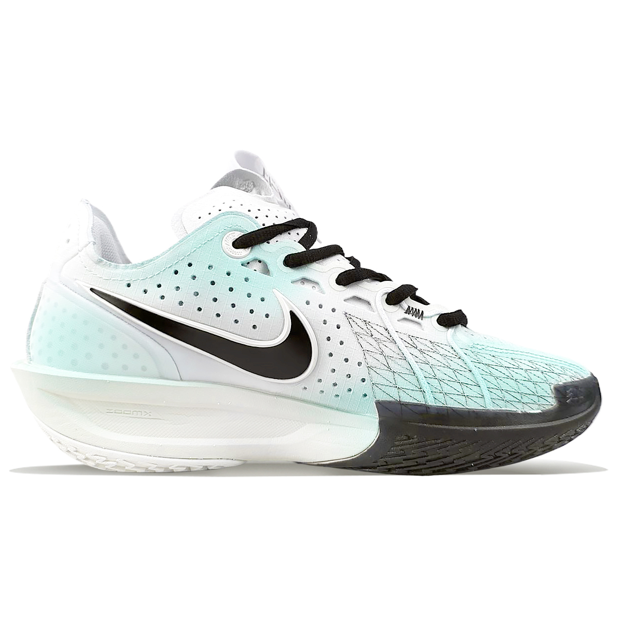 Nike Air Zoom G.T. Cut 3 Износостойкие противоскользящие низкие баскетбольные кроссовки Unisex Белый Зеленый — фото 2