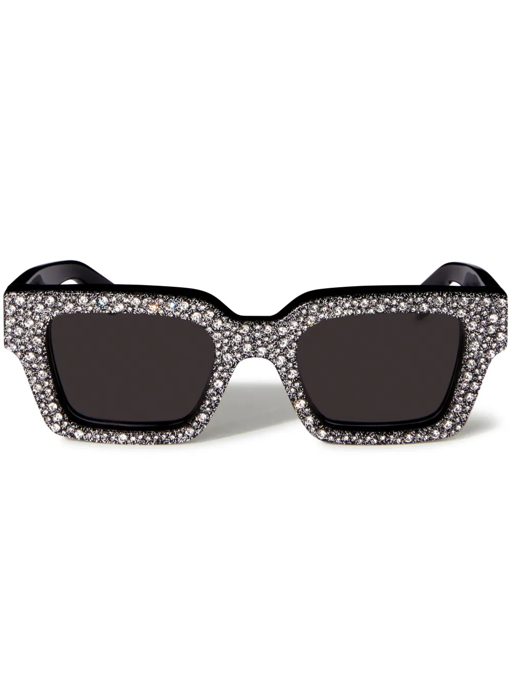 

Солнцезащитные очки Virgil со стразами Off-White Eyewear, серебяный