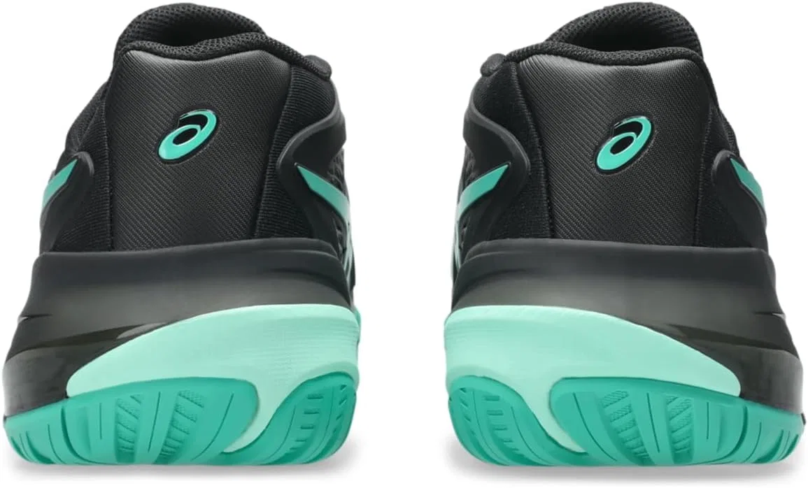 Кроссовки теннисные ASICS, Black/Aurora Green — фото 4