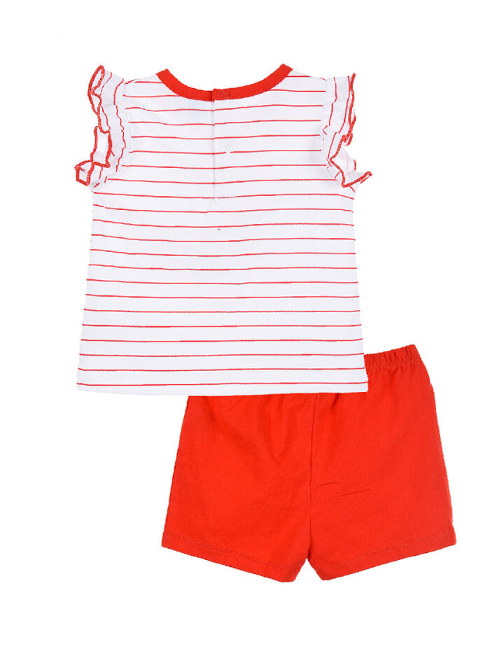 Комбинезон Disney Minnie Mouse 2tlg. Outfit: Sommer-Set T-Shirt und Short, красный — фото 2