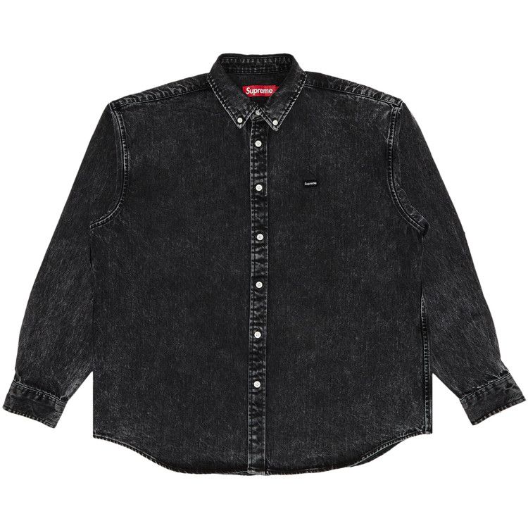 

Рубашка Supreme Small Box Denim Shirt, Black