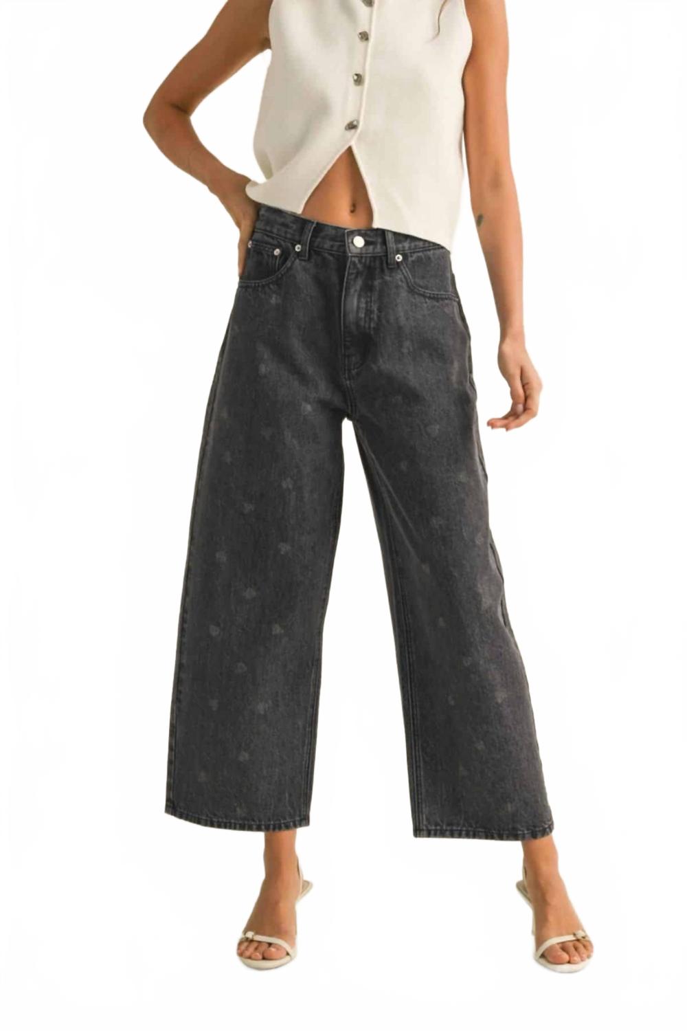 

Широкие брюки Emory черного цвета Miou Muse, черный