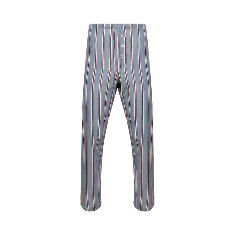 

Брюки Bode Regatta Stripe Pajama Pants 'Blue/Multicolor', синий